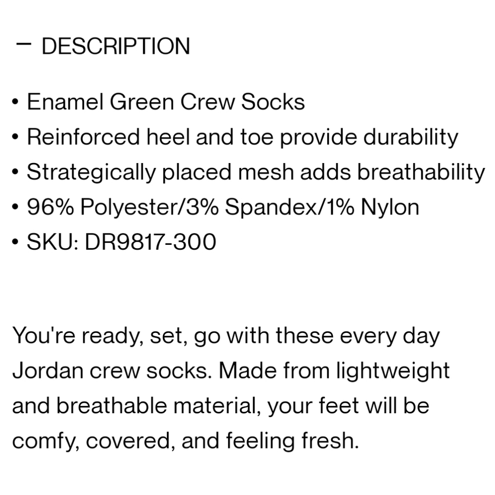 NWT Men's Air Jordan X J Balvin Legacy Crew Socks - Picture 13 of 13
